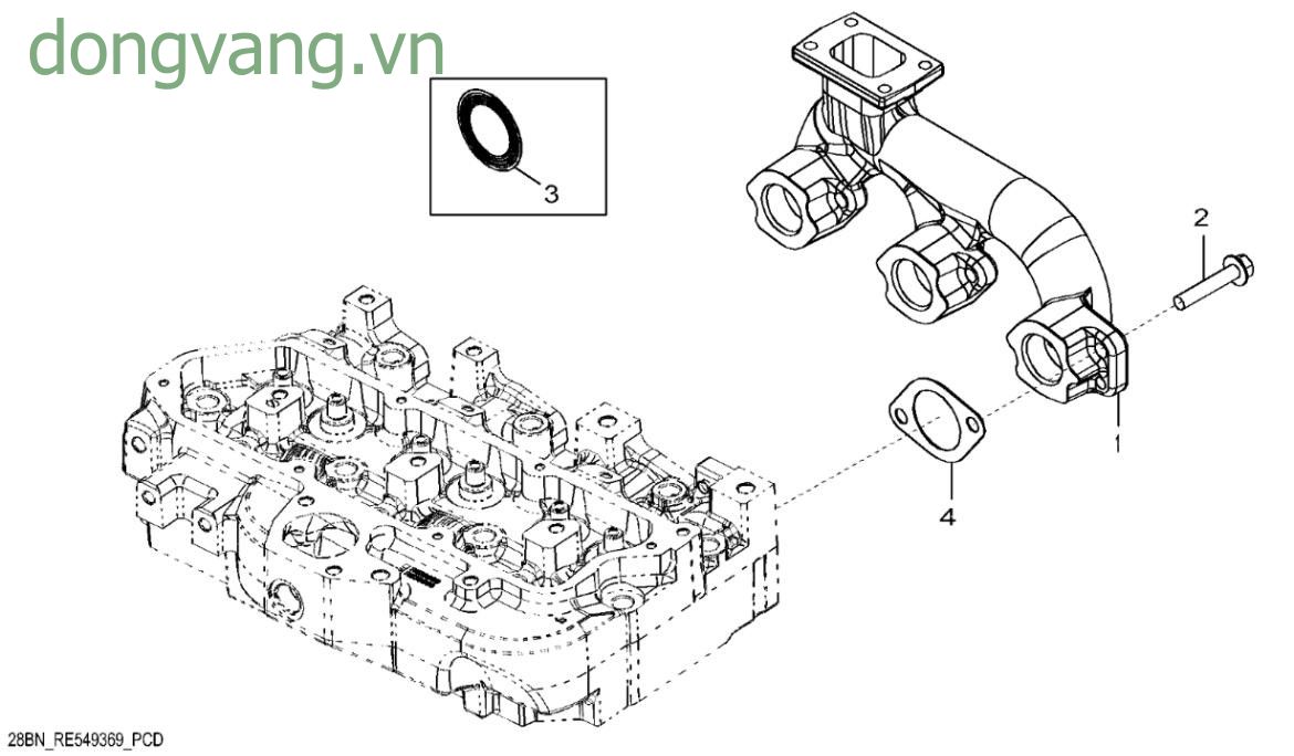 28BN Cổ ống xả - ST746214
